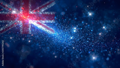 Obraz na płótnie 3d abstract background australian flag