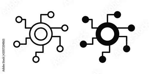 Photography Decentralized icon. Symbols for Graphic Designs