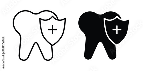 Foto Dental insurance icon. Symbols for Graphic Designs