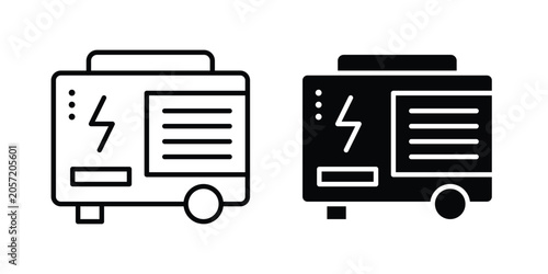 Tableau sur toile Generator icon. Symbols for Graphic Designs