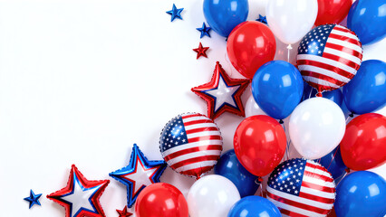 Patriotic   Border Background for 4th of July Memorial Day or USA