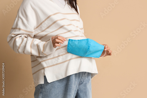 Pregnant woman with medical...