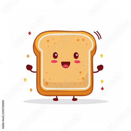 Cartoon lunchbox with fruits flat design