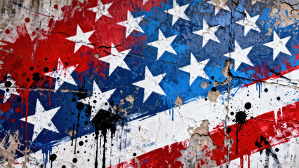 A patriotic graphic design featuring elements commonly associated with 4th of July and Memorial Day celebrations.