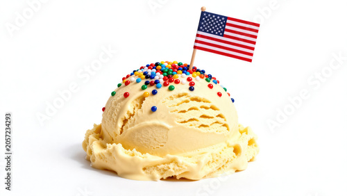Patriotic Ice Cream: 4th of July Treat