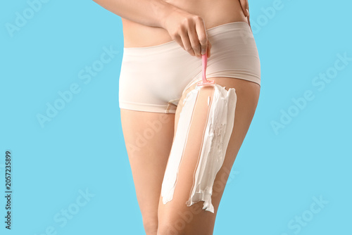 Beautiful young woman with ...