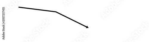 Dynamic hand-drawn black arrow animation smooth motion for infographics presentations