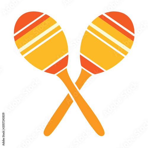 Flat design ribbon bow pair vector