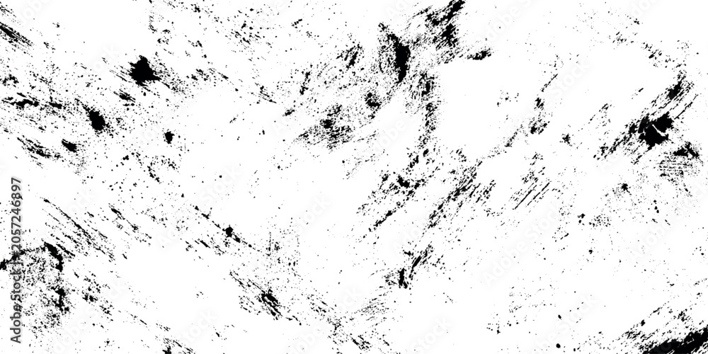 Naklejka premium Black grunge texture on white background vector illustration for design