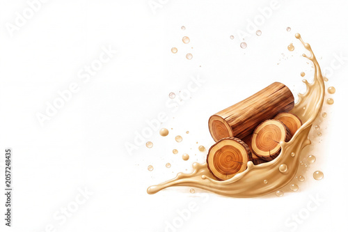 Sandalwood Sticks With Creamy Liquid Splash