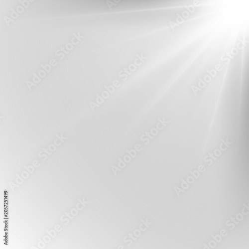 Fotografie Warm lens flare effect brings natural sunlight energy to designs
