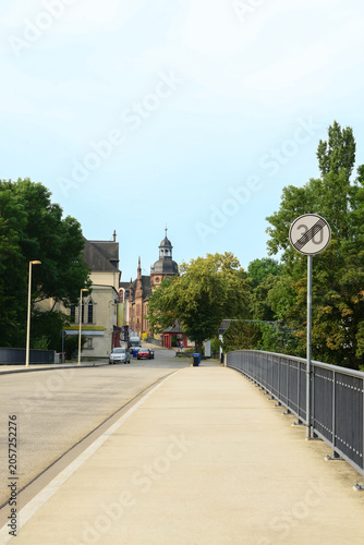 View of road bridge in city