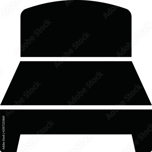 Photography Simple chair icon with backrest and four legs furniture symbol