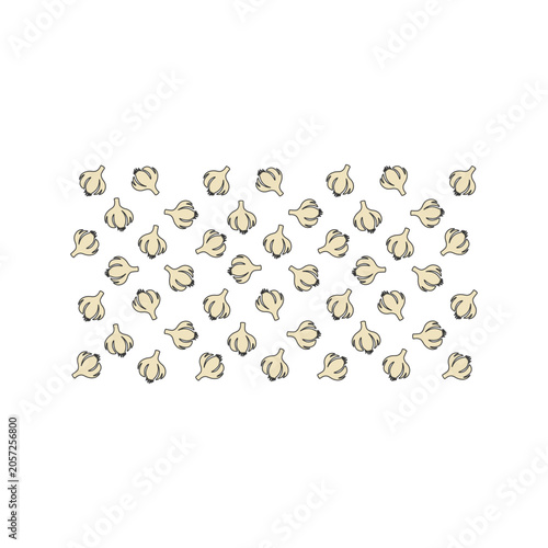 onion garlic logo icon symbol design vector illustration