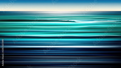 Abstract Ocean Waves Motion Blur Background.