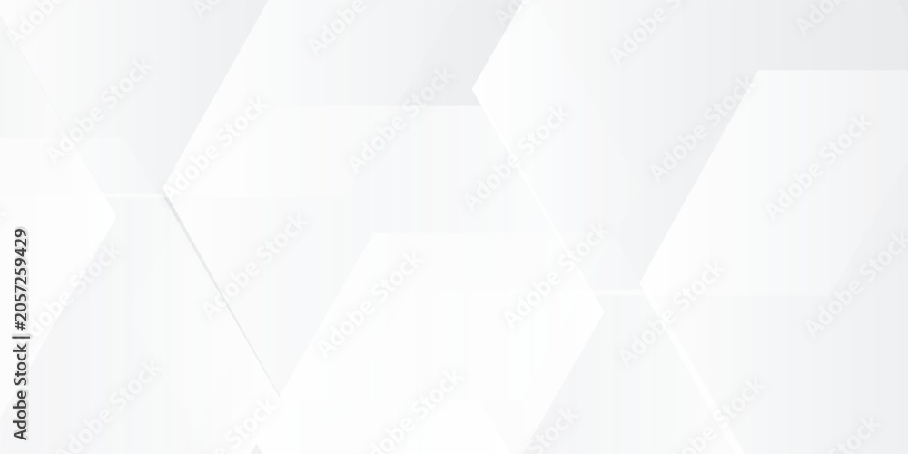 Fototapeta premium abstract hexagon white gradient color background with curve and swirl lines elegant