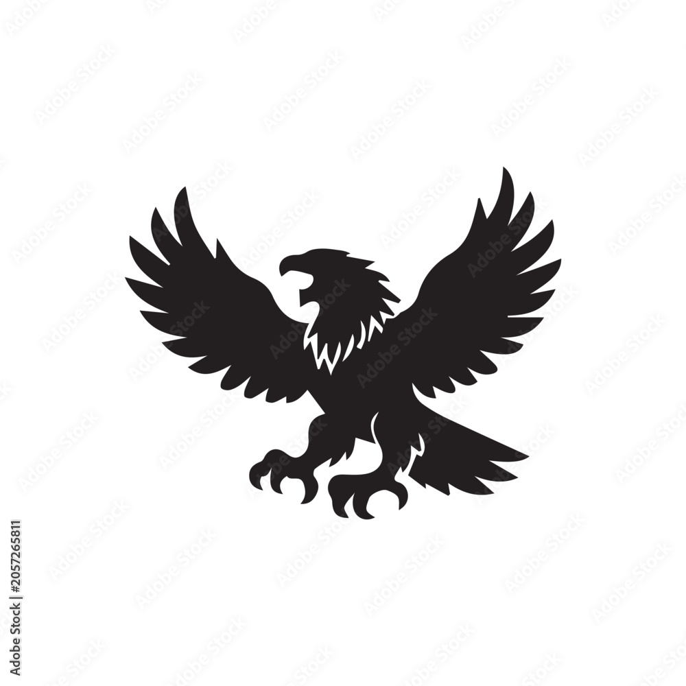 Fototapeta premium Garuda Roaring Pose Design Vector