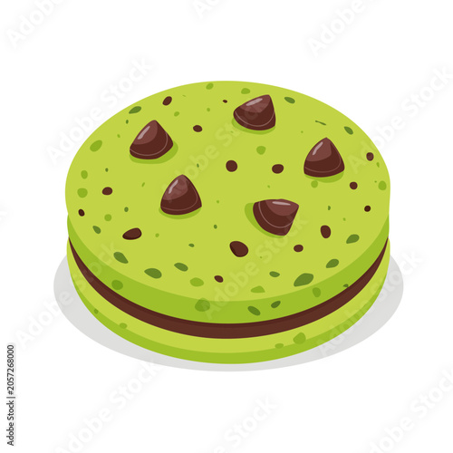 Lemon slices and coffee beans on white background