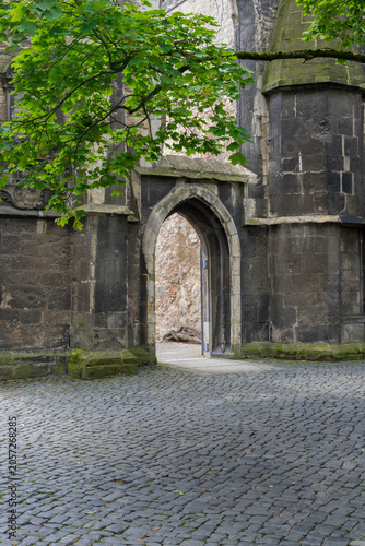 Old ruin of the church called Aegidienkirche in the german city Hannover