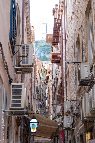Φωτογραφία Dubrovnik old town, the bell tower, the clock tower, cobbled stone street, lanew