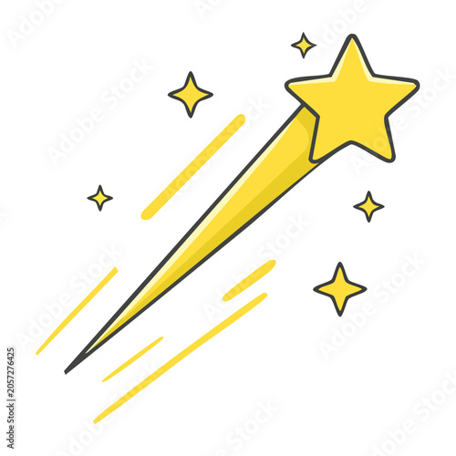 gold star badge with ribbon vector
