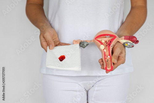 Photos My first period shows blood in my uterus