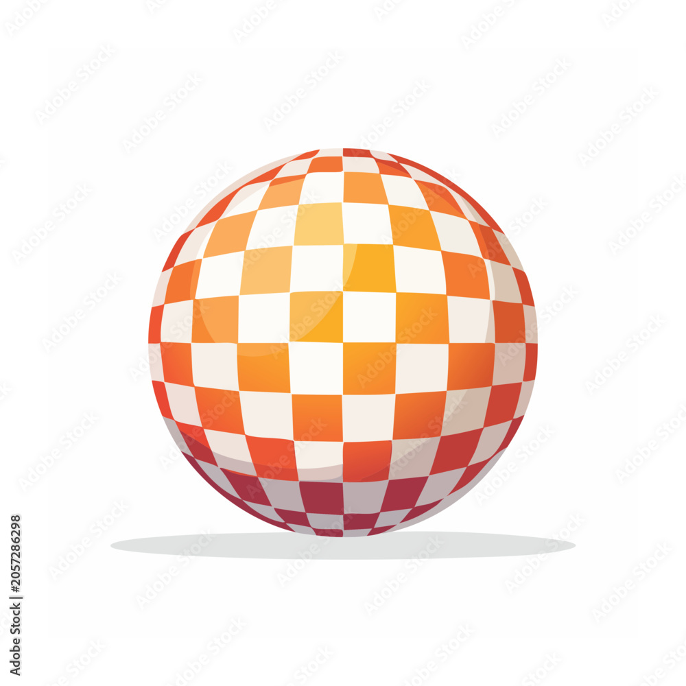 Obraz premium Flat design basketball vector icon