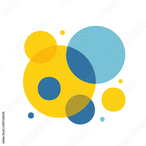 Minimalist abstract face icon flat design