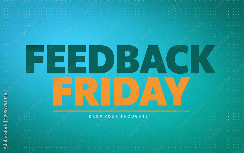 Obraz premium feedback friday