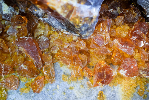 The yellow resin is used in the rubber industry.