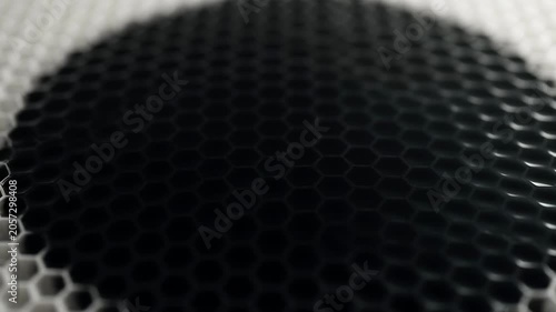 Honeycomb with dark center pattern in modern abstract design