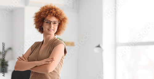 Portrait of redhead busines...