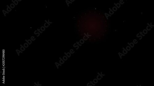 Subtle cosmic glow in vast digital darkness, an abstract rendering of a solitary, distant light source creating an enigmatic background effect