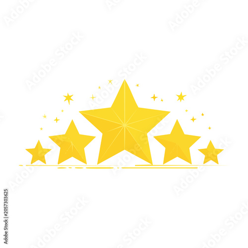 Yellow star burst vector icon