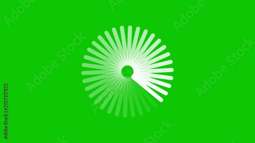 Minimal green loading animation circular progress animation