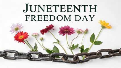 Premium Juneteenth Composition With Freedom Inspired Heritage And Unity.