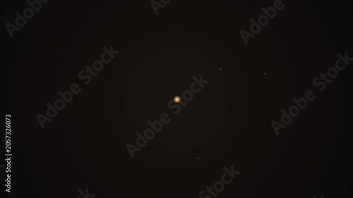 A Mesmerizing Visual Render of a Glowing Sun Shining Amidst the Infinite Deep Darkness of the Vast Mysterious Outer Space