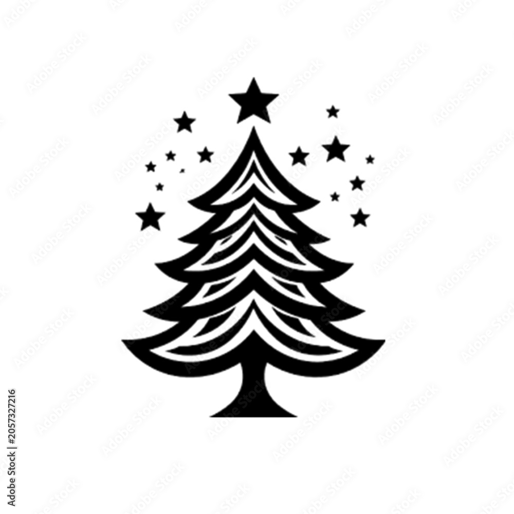 Obraz premium christmas tree vector