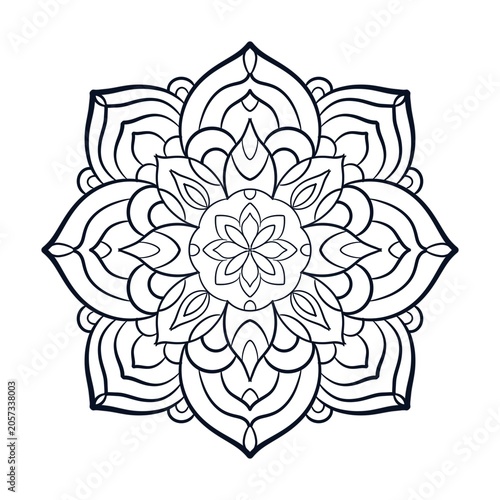 Hand painted mandala 