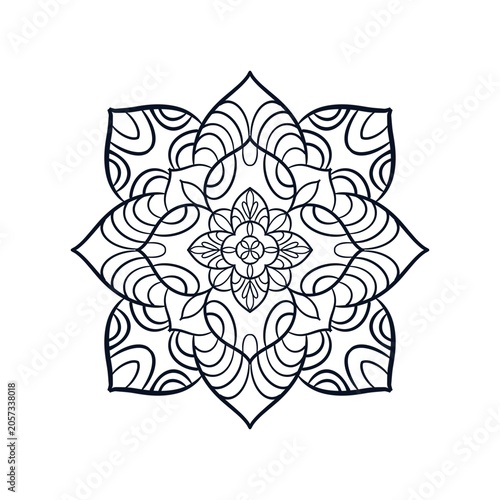 Hand painted mandala 