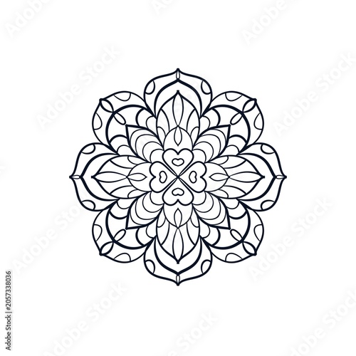  Hand painted mandala 
