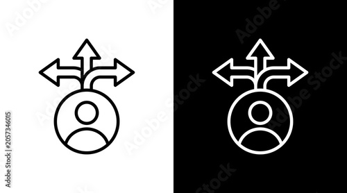 Flexibility Icon Sheet Black And White