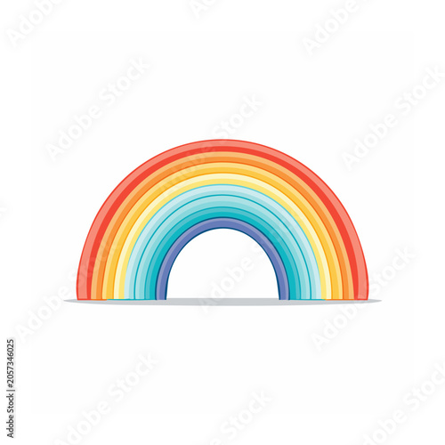 Rainbow arch vector design
