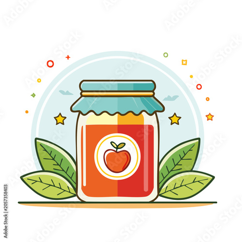 Flat design treasure chest with gold coins and gems