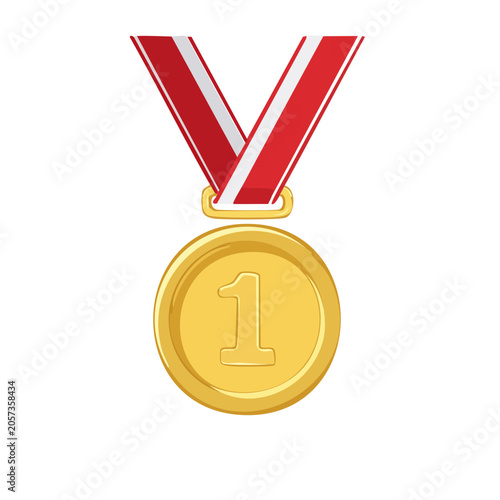 Gold and red hourglass icon vector