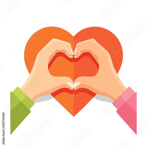 Origami heart with paper crane gift box