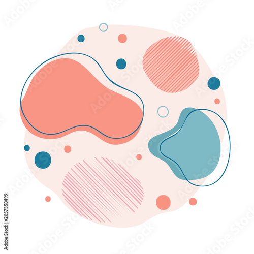 Abstract heart geometric design vector