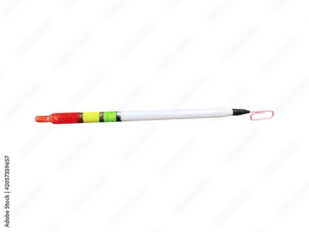 Fototapeta premium Single Fishing Float Bobber with Loop Isolated on Transparent Background