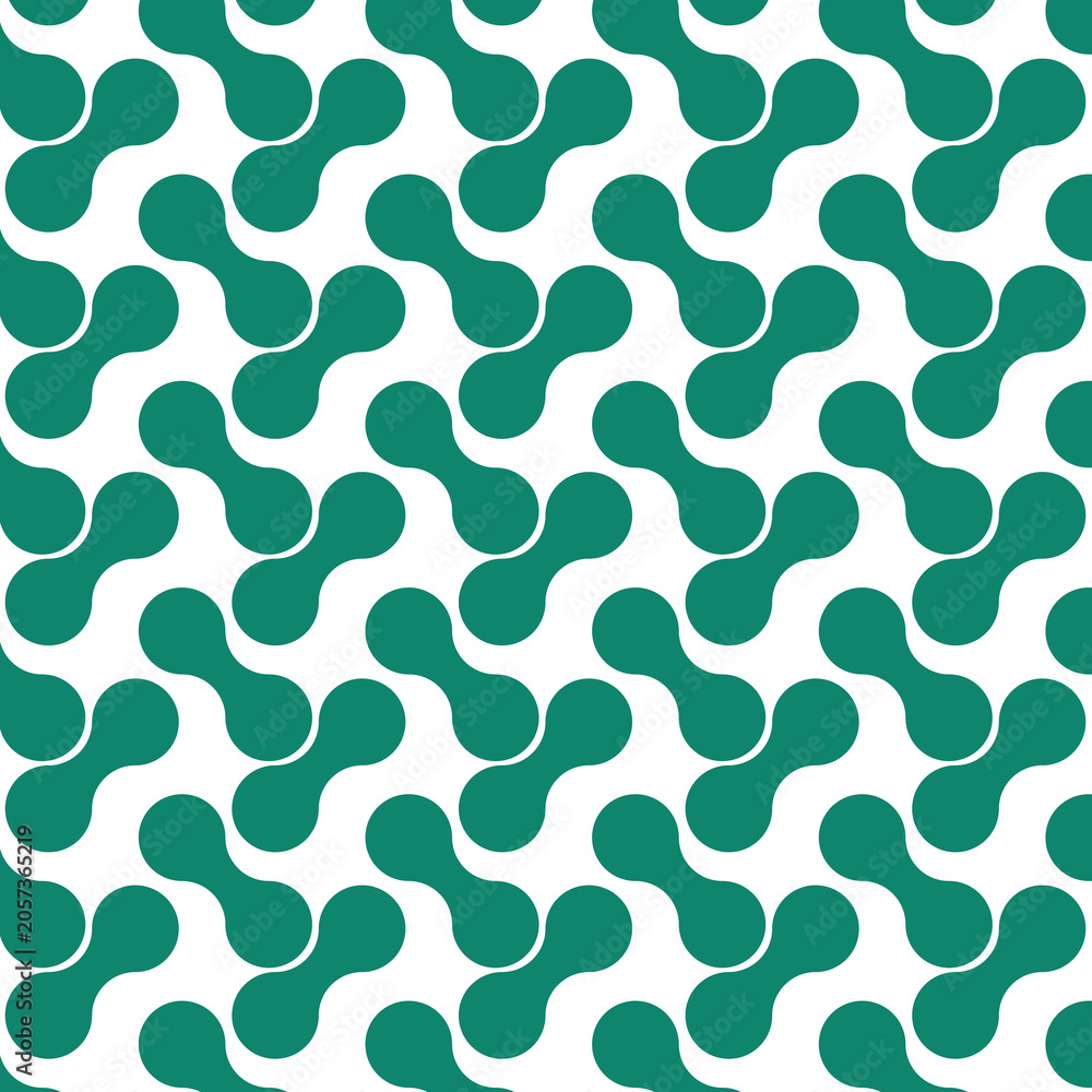 Fototapeta premium Seamless pattern with twisted lines.