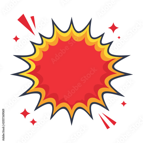 Red abstract flame vector graphic